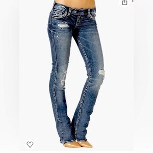 90’s Silver Jeans Western Glove Works Tuesday Low-Rise TALL Jeans